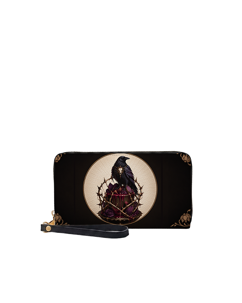 Raven Rite Long Zip Wallet