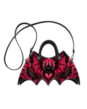 Crimson Heart Bat Castle Bat Wing Bag