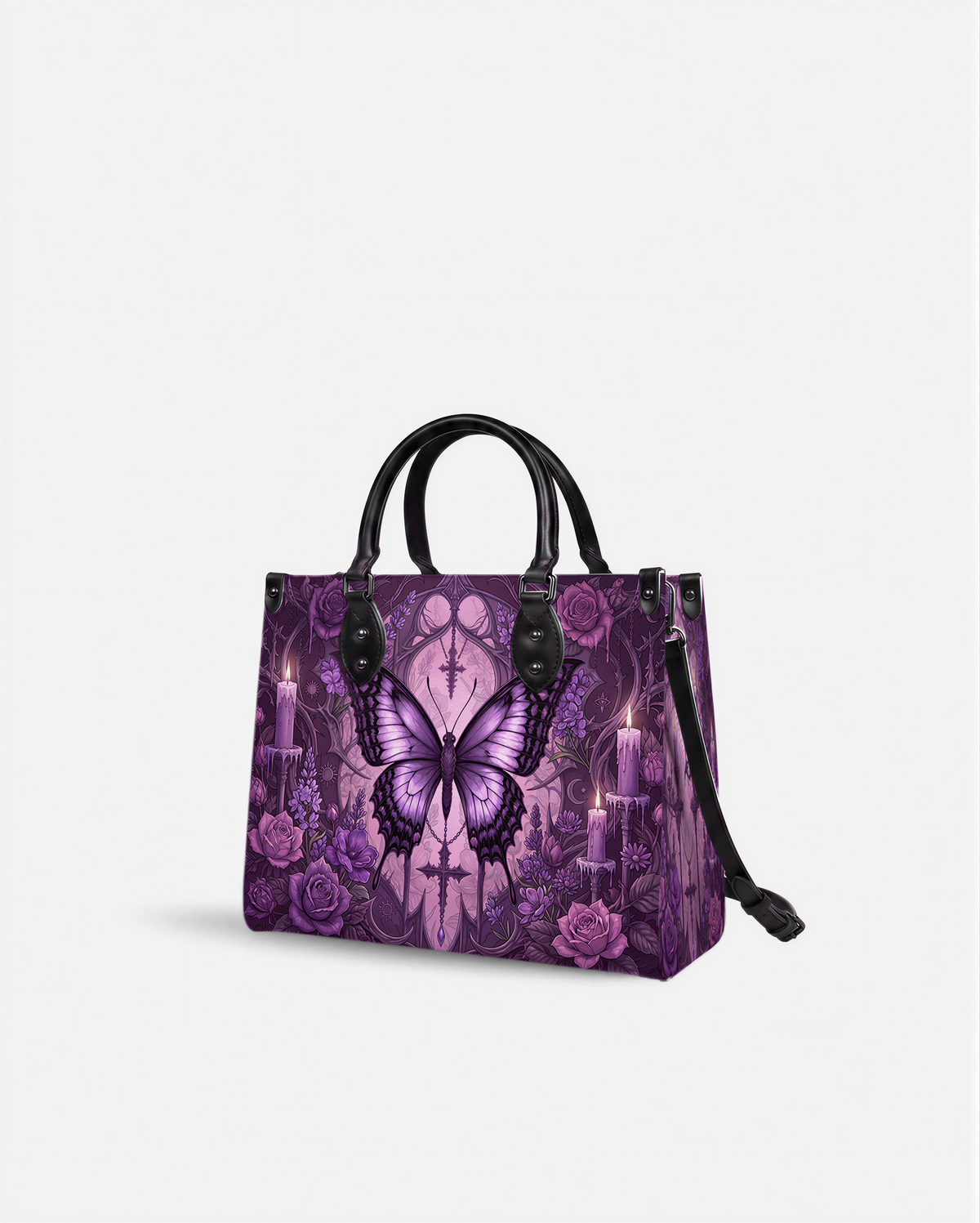 Stygian Leather Handbag