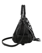 Onyx Skull Embossed Tote Bag