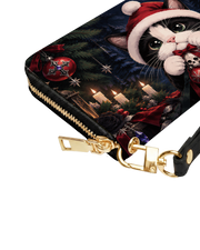 Gothic Purr Long Zip Wallet