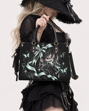 Teal Requiem Leather Handbag