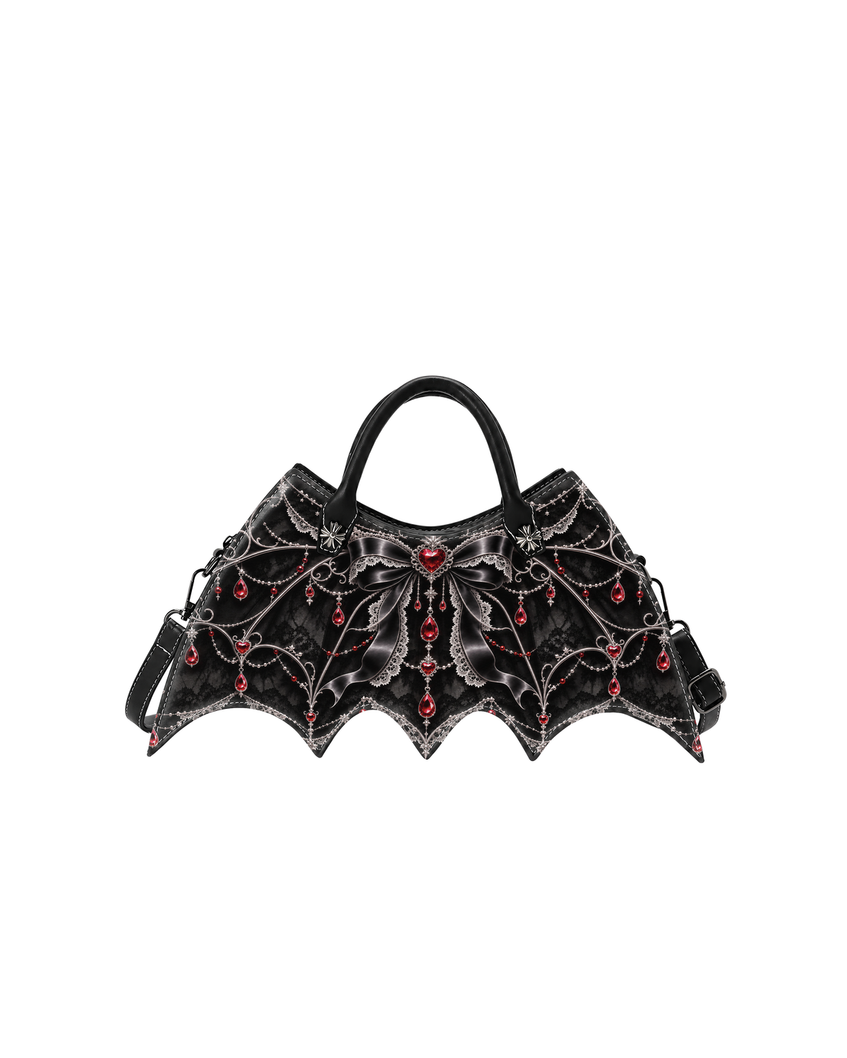 Ruby Veil Bat Wing Bag