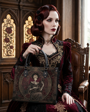 Below the bustle Leather Handbag