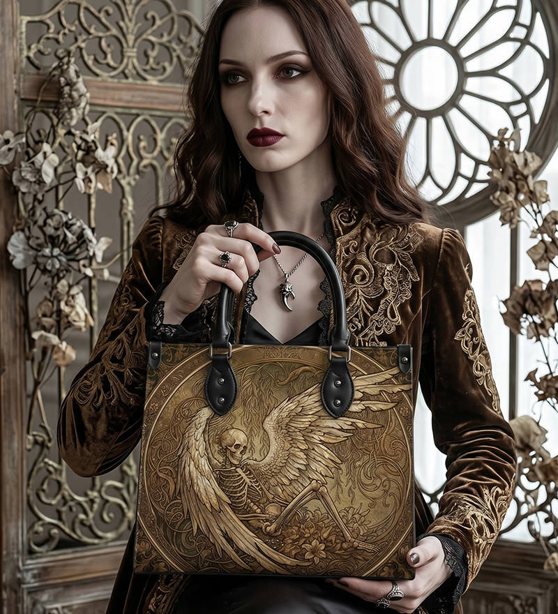 Death's Nap Leather Handbag