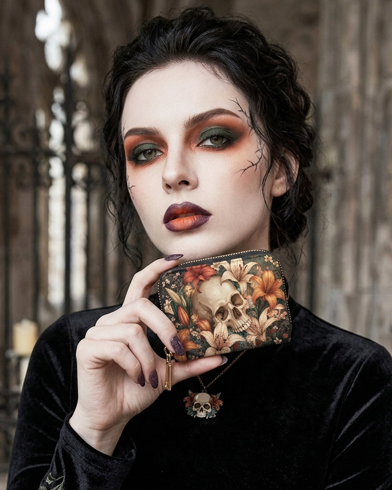 Funeral Lily Mini Wallet