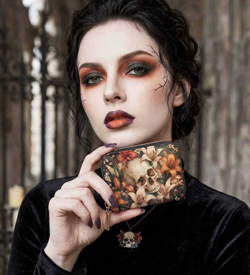 Funeral Lily Mini Wallet