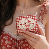 Ruby Lamb Mini Wallet
