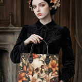 Funeral Lily Leather Handbag