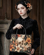 Funeral Lily Leather Handbag