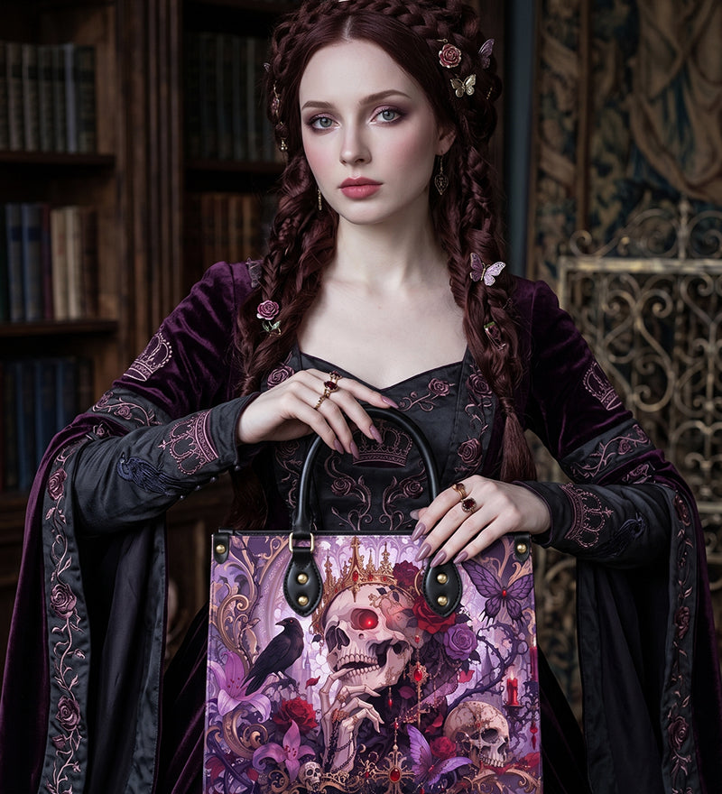 Purple Reign Leather Handbag
