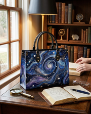 StarryMuse Leather Handbag