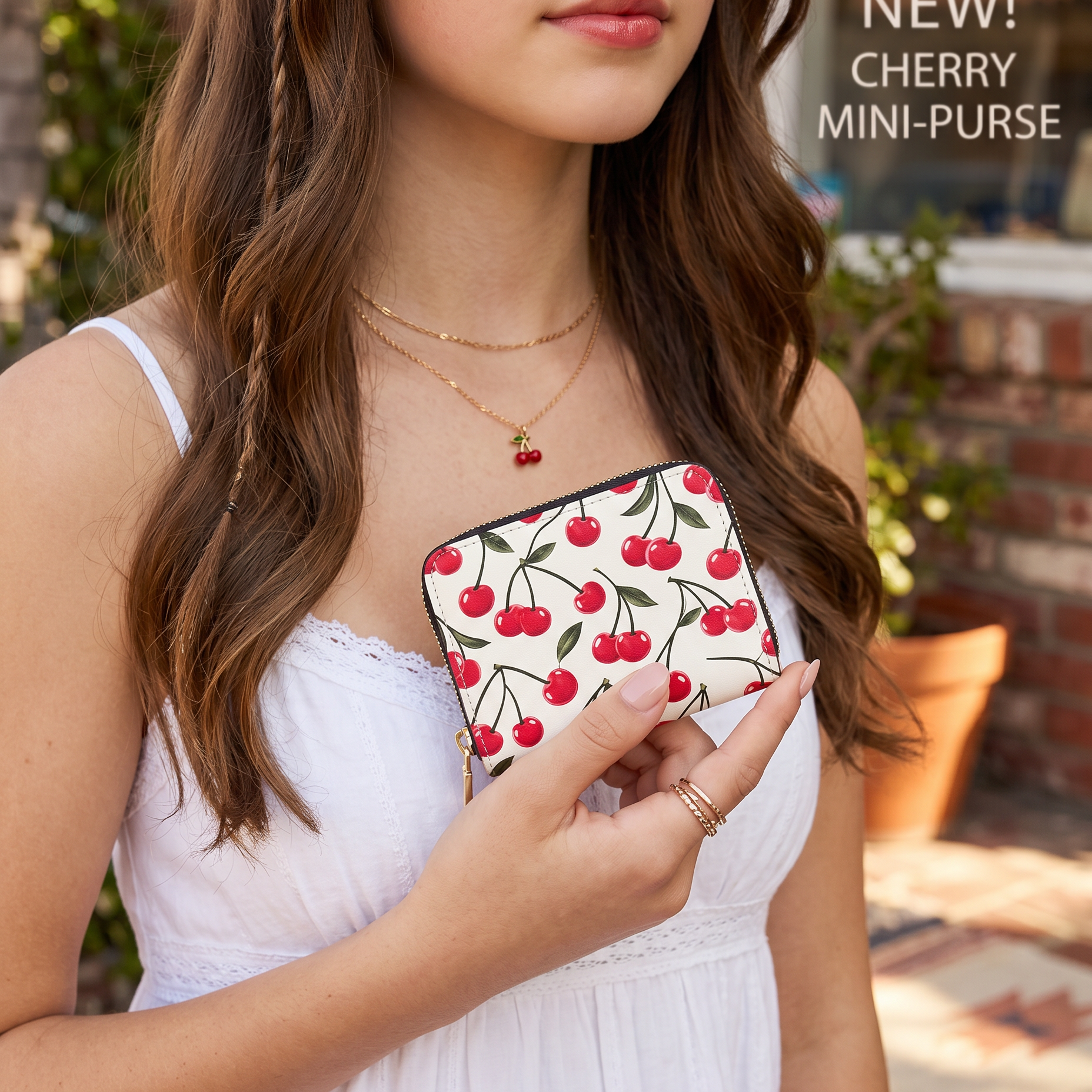 Cherry Prelude Mini Wallet