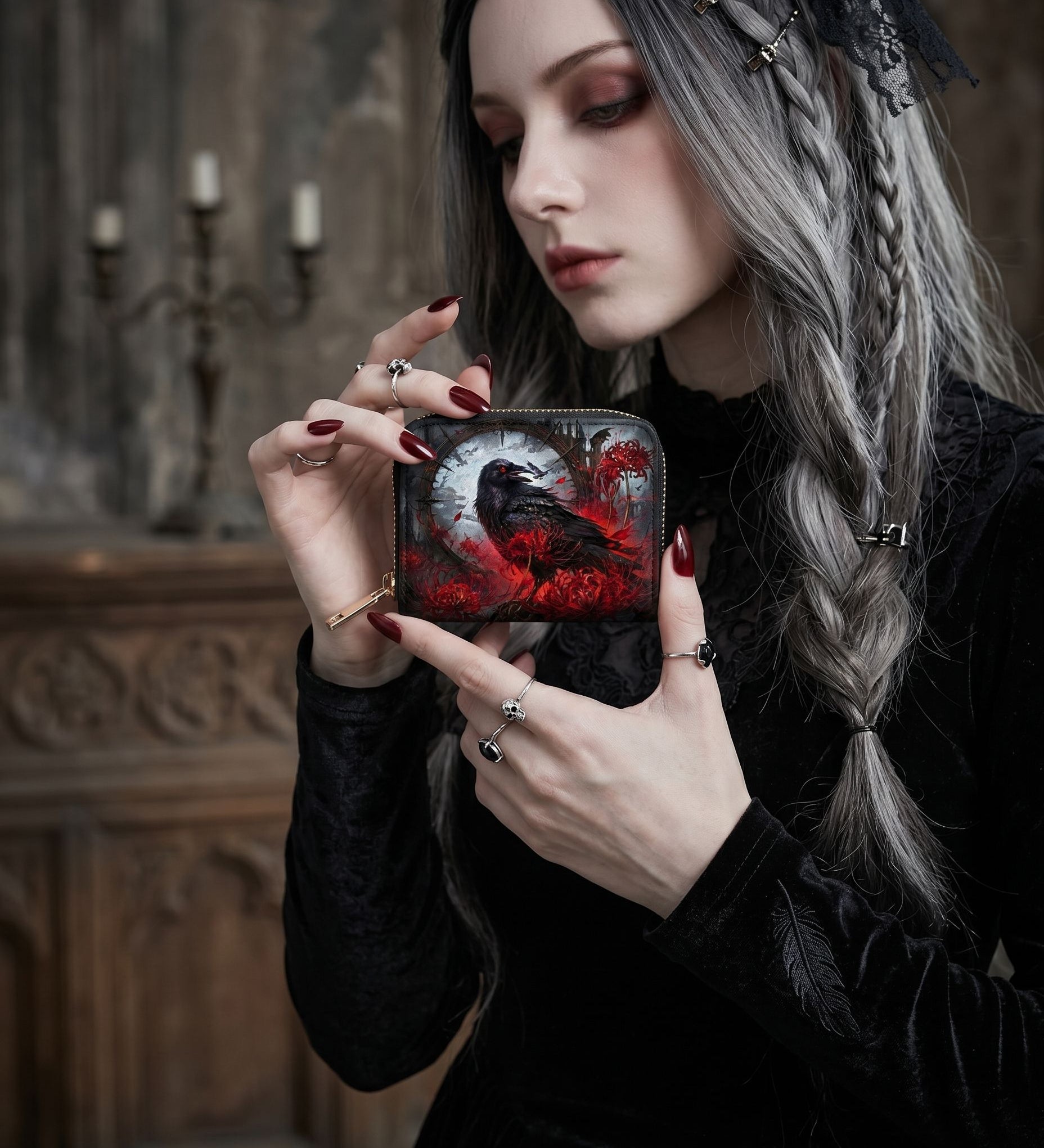 Raven Lycoris Mini Wallet