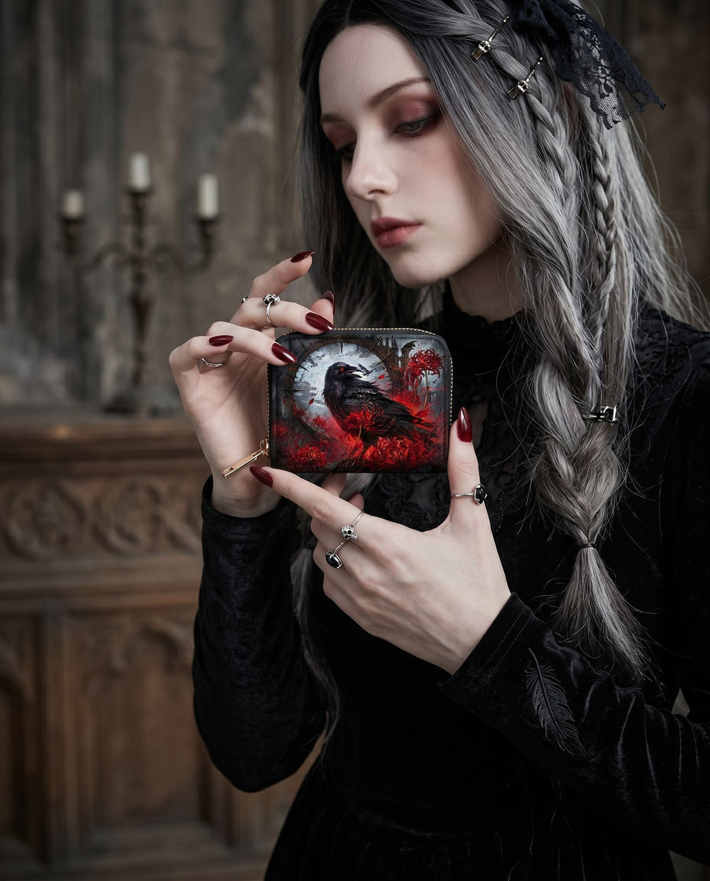 Raven Lycoris Mini Wallet