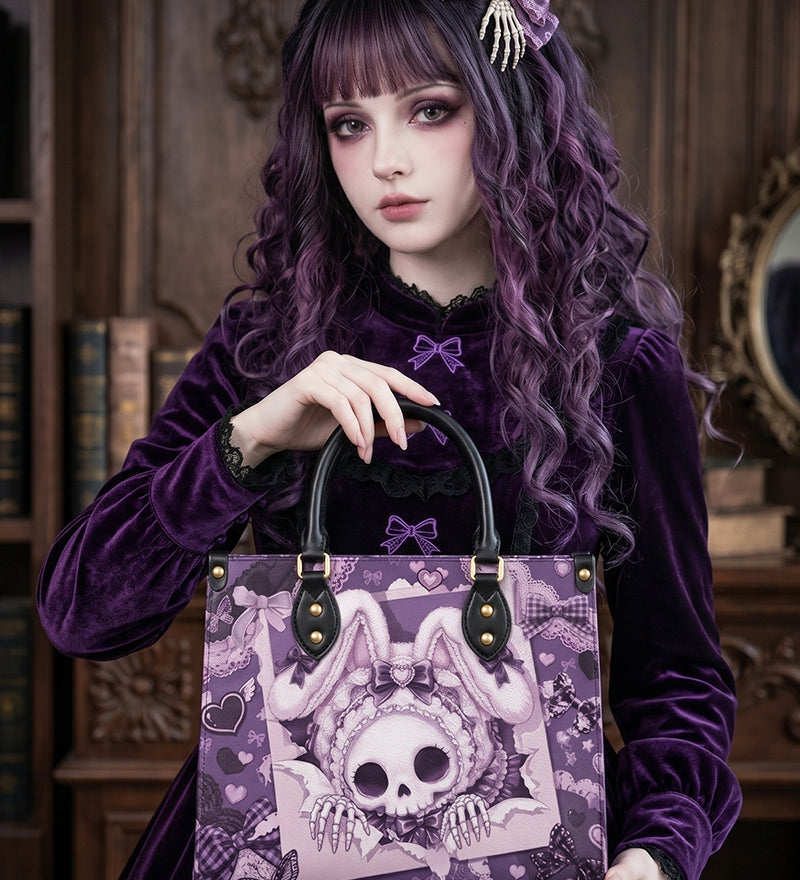 "SugarSkull" Leather Handbag