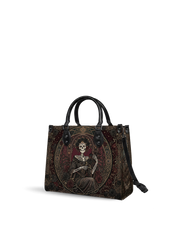Below the bustle Leather Handbag