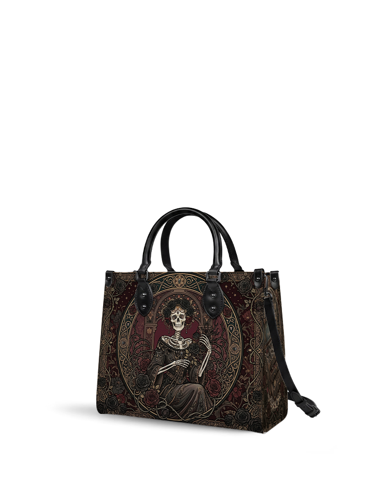 Below the bustle Leather Handbag