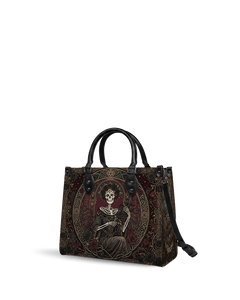 Below the bustle Leather Handbag