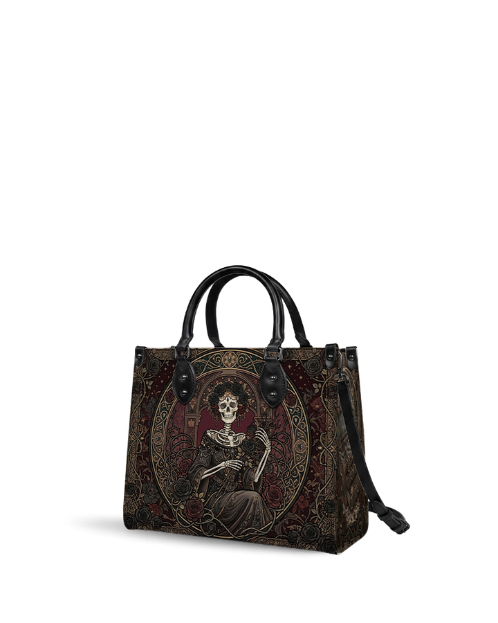 Below the bustle Leather Handbag