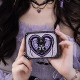 Dark Heart Bear Mini Wallet