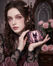 Pink Noir Cat Mini Wallet