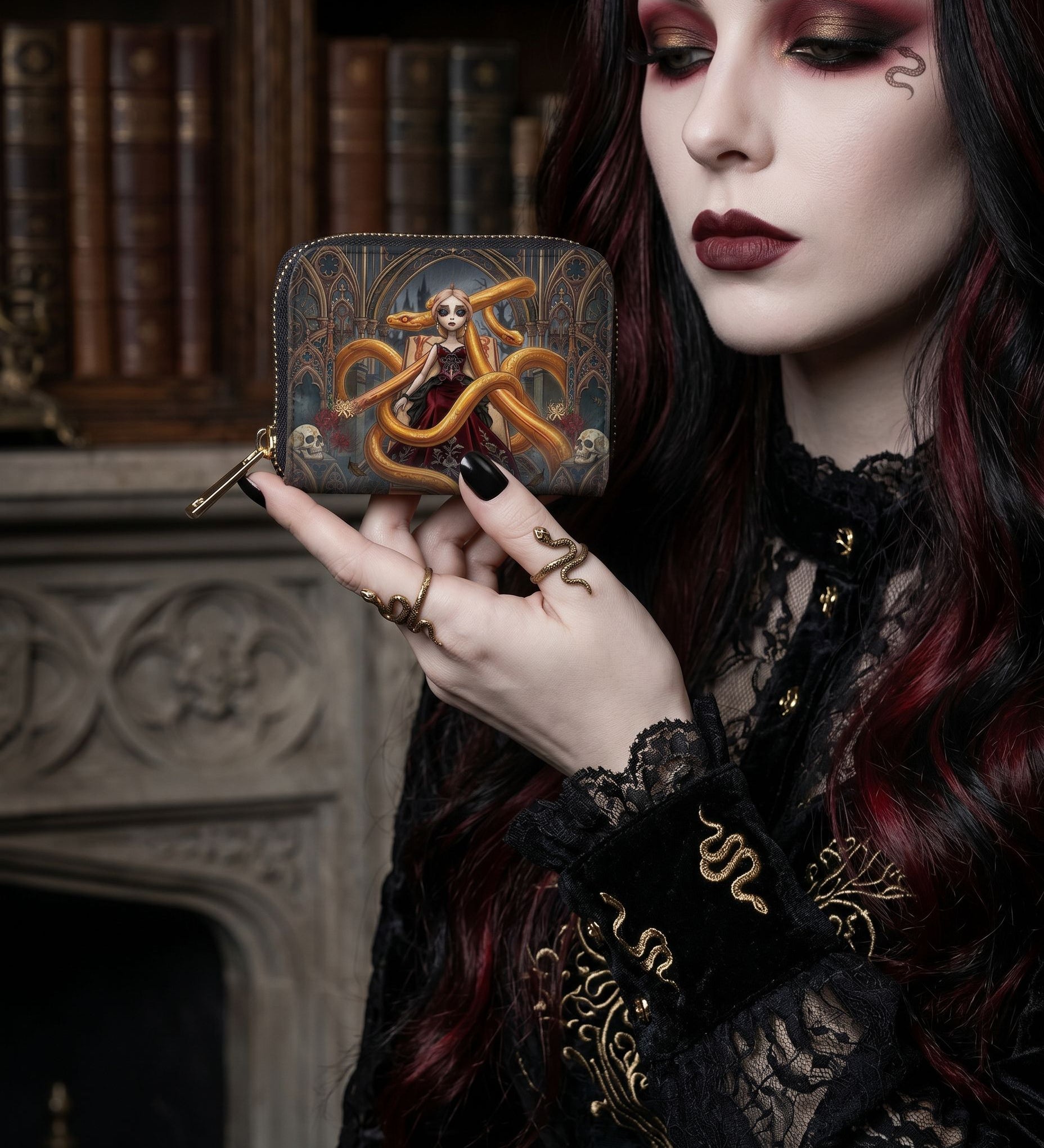 Metal Serpent Mini Wallet