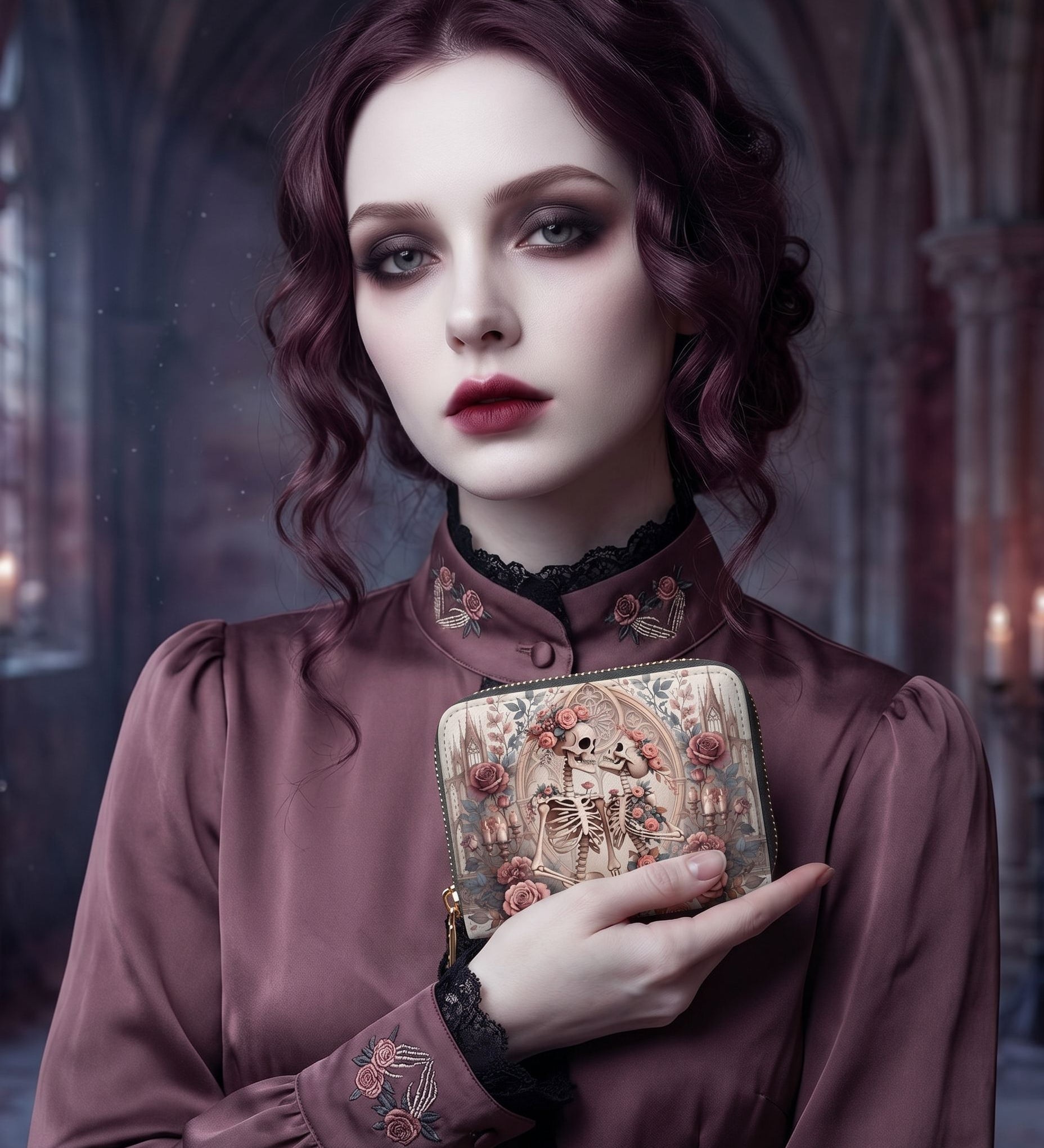 Oath of Bone & Rose Mini Wallet