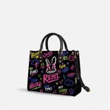 DIY "Paint-Your-Own" Rebel Bunny Bag (Paints Not Included) Leather Handbag