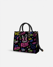 DIY Paint-Your-Own Rebel Bunny Bag (Paints Not Included) Leather Handbag