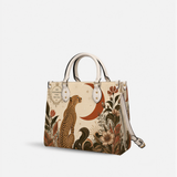 Lunar Cheetah Leather Handbag
