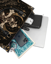 Moonlit Relic Leather Handbag