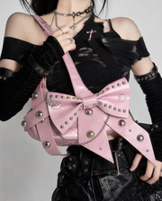Sweet Chaos Rivet Bow Hobo