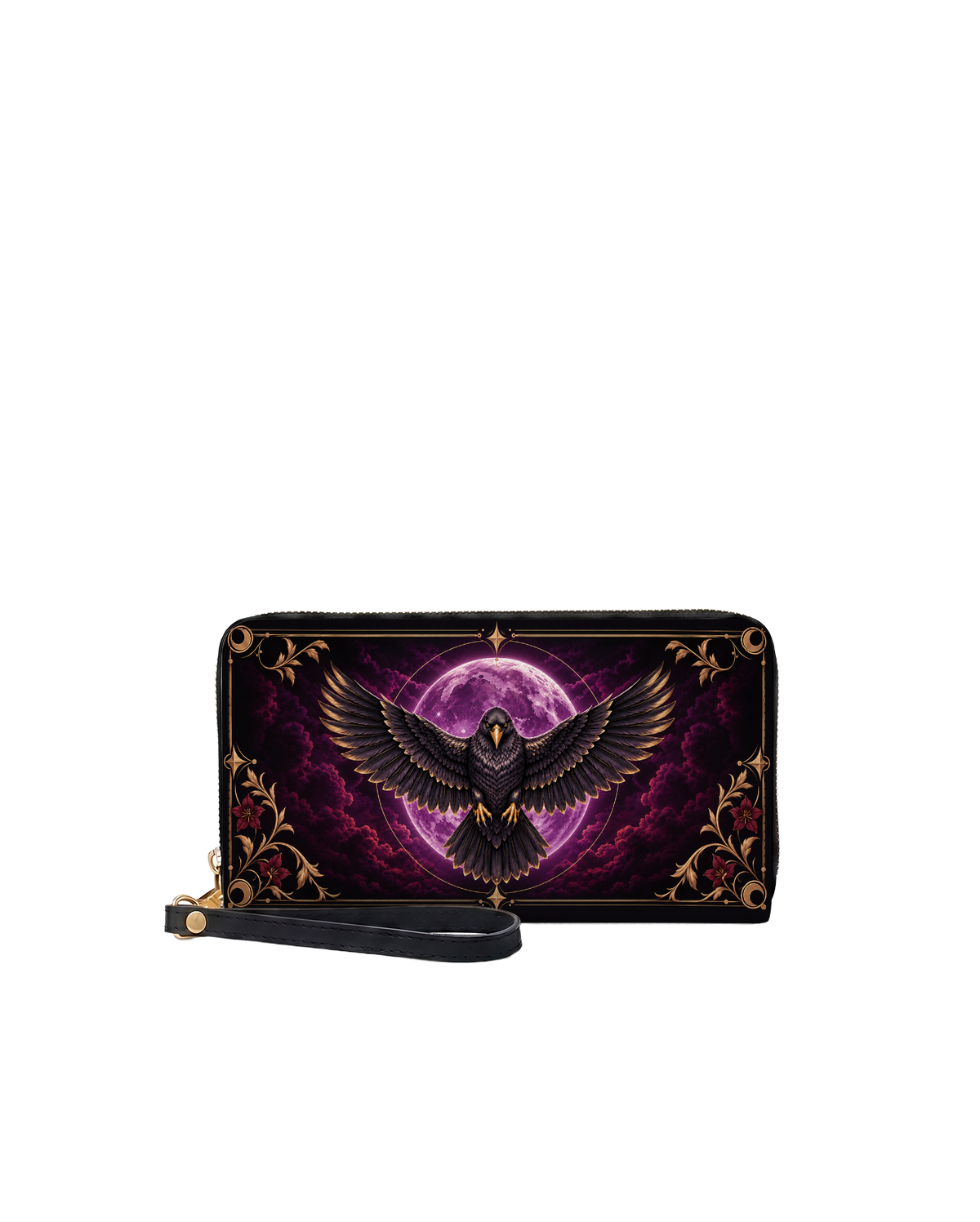 Raven Selenity Long Zip Wallet