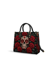 Sacred Bloom Leather Handbag