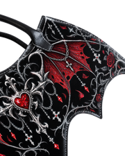 Crimson Oath Bat Wing Bag