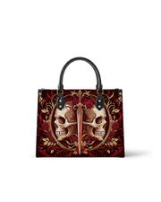 Crimson Arbiter Leather Handbag