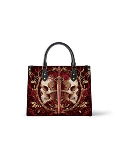Crimson Arbiter Leather Handbag