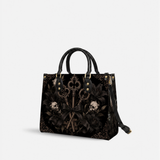 3 keys Leather Handbag