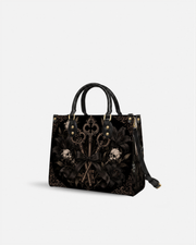 3 keys Leather Handbag