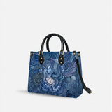 Oceanic Dreamscape Leather Handbag