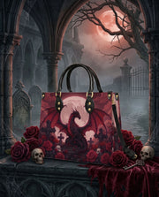 Ember Moon Dragon Leather Handbag