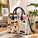 Corgi Manifesto Leather Handbag