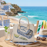 BlueVerse Leather Handbag