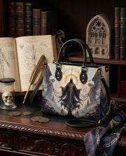 Reaper's Judgment Leather Handbag