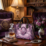 Kitsune Rose Leather Handbag