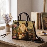 Mona Bun Leather Handbag