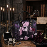 "Weeping Rose" Leather Handbag