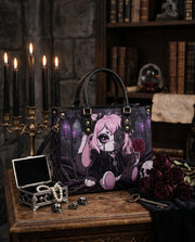 Weeping Rose Leather Handbag