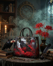 Raven Lycoris Leather Handbag